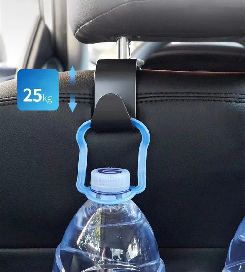 Car Seat Back Hook Universal Portable Car Accessories Interior Hanger Holder Storage for Car Bag Purse Cloth Decoration