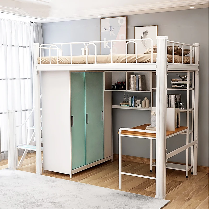 Мебель для общежития использованная Военная металлическая индивидуальная школьная цветная Золотая кованая металлическая плоская кровать