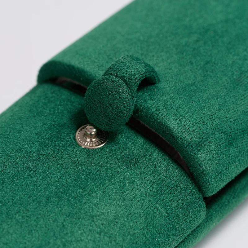 FANXI High End Green Double Open Bracelet Long Chain Jewelry Display Box