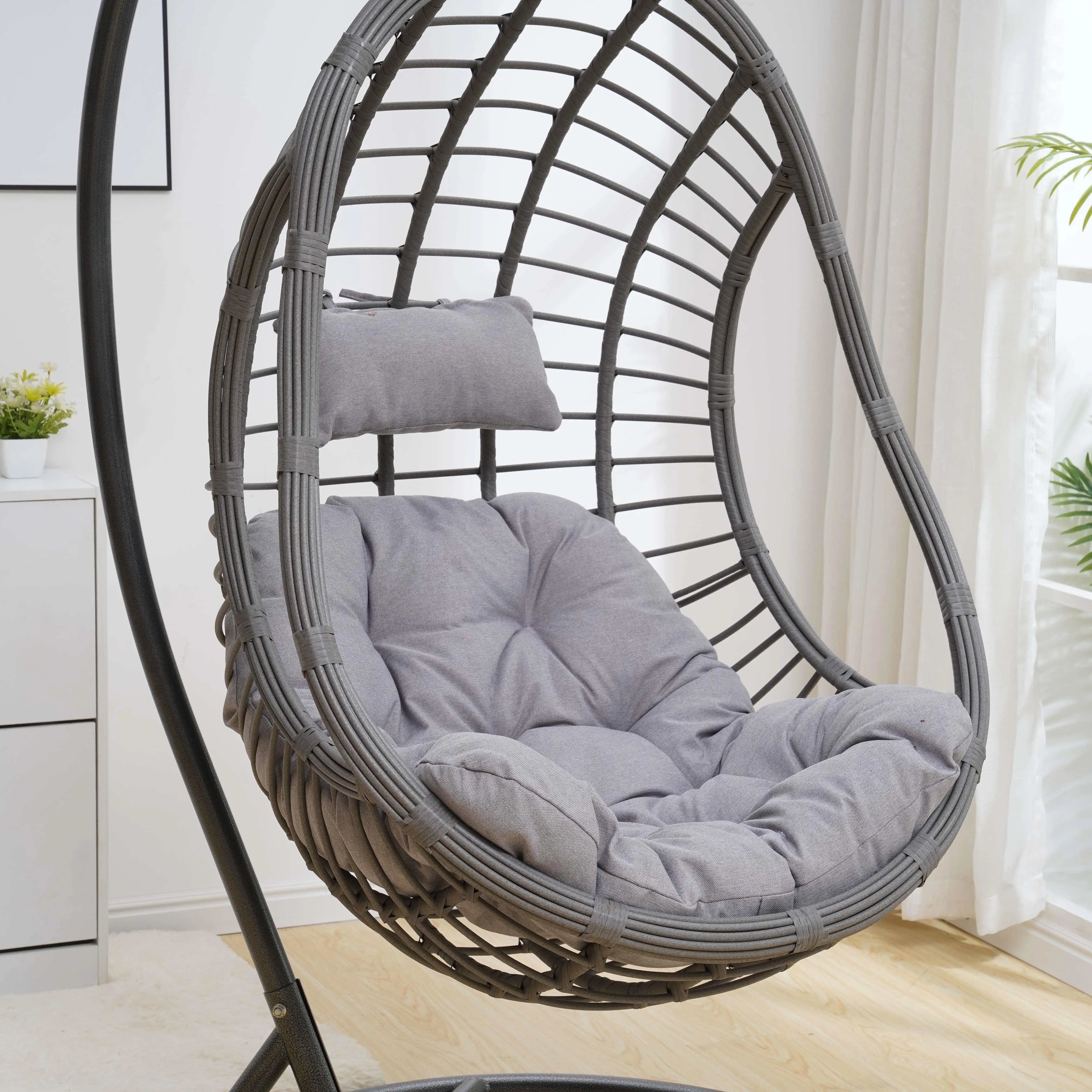 Most Selling Modern Antique Hanging Patio Baby Swing Chair Egg Hanging Chair For Bedroom