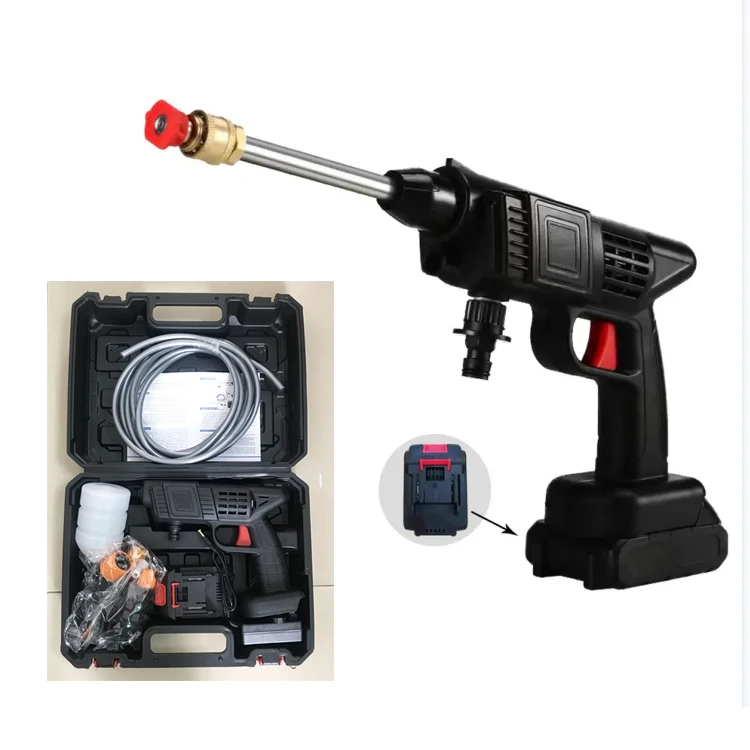 High Pressure Lithium Cordless Wireless Car Wash Water Jet Foam Gun Car Washer