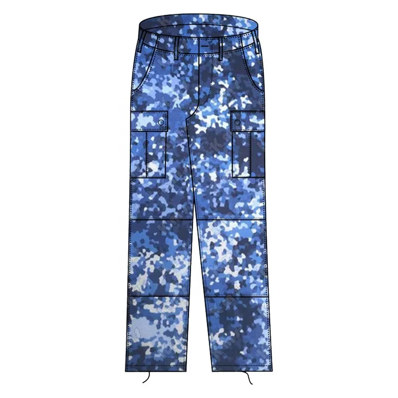 KMS OEM Combat Tactical Suit Pantalon Uniforme Tactico Blue Digital BDU Tactical Clothing Camouflage Uniform For Men Training