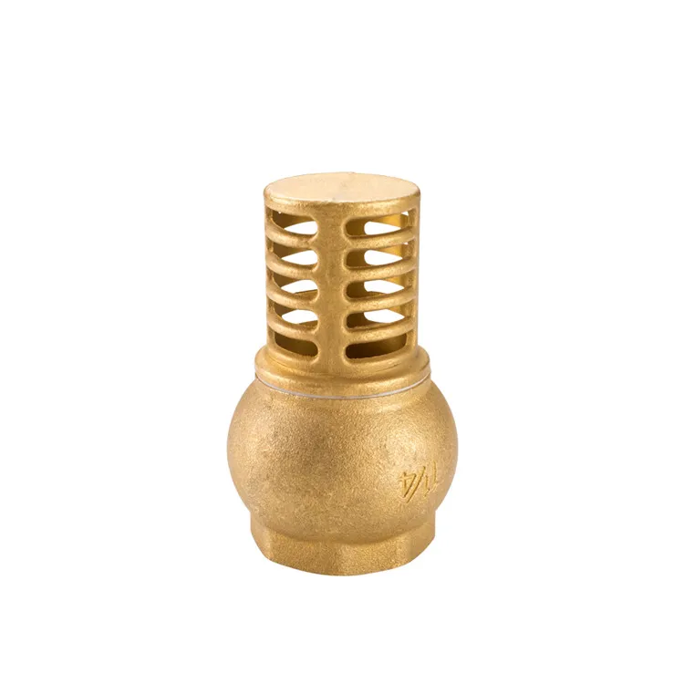 China manufacturer brass check valve/foot valve/bottom valve