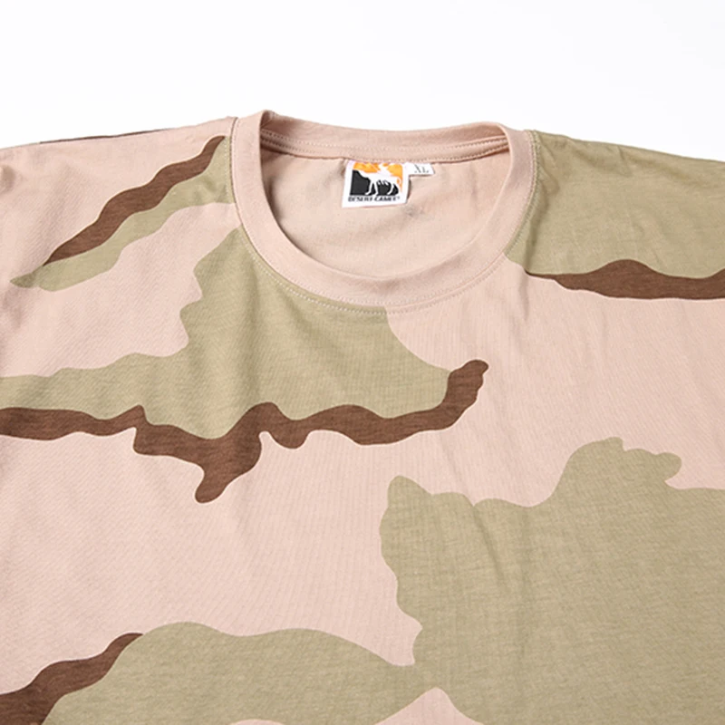 XINXING Three Colors Desert Camouflage t shirt cotton tactical combat tshirt