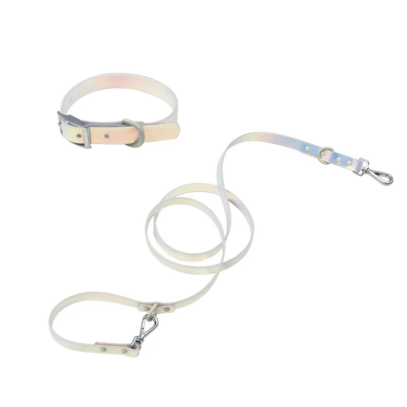 Custom Luxury Waterproof PVC Neoprene Pet Poop Bag Dispenser Dog Harness Set Leash Collar Set For Dog