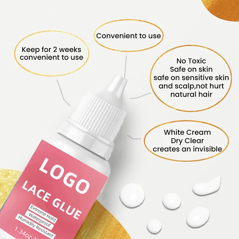 Wholesale Water Proof Sweat Resistant Latex Free Strong Extreme Hold Lace Glue Waterproof Strong Hold Extension Adhesive