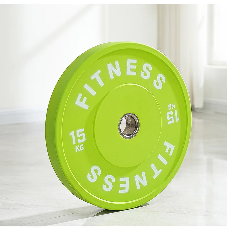 Wholesale Custom Competition Rubber Bumper Plates Set Weightlifting Calibrated Color Barbell Weight Plate