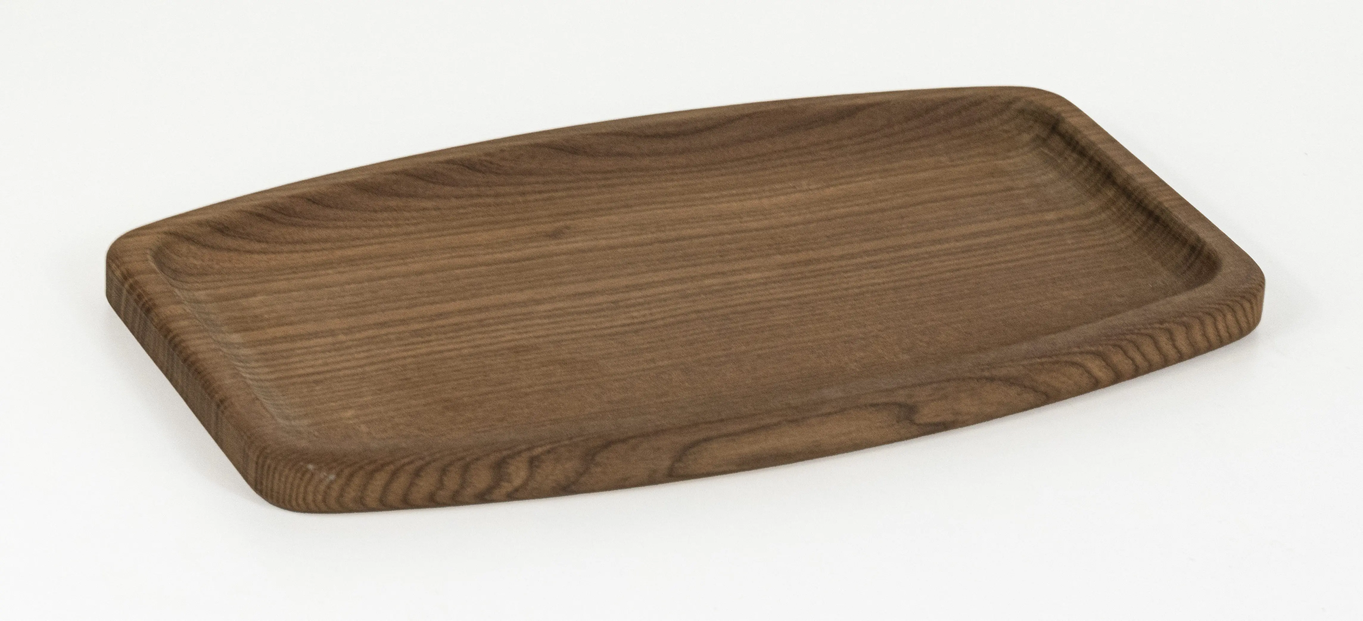 Carefully Designed Italian Modern Customizable Certified Wooden Small Oval Decorative Tray Heat-treated Home Decoration