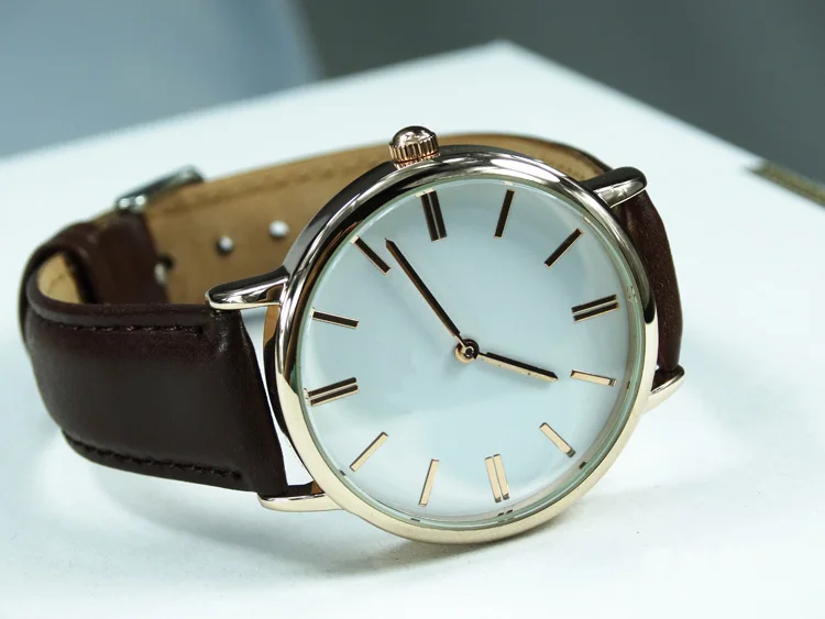 Sample accepted brand your logo men leather watches 40mm ali baba online store waterproof 5ATM male size wristwatches