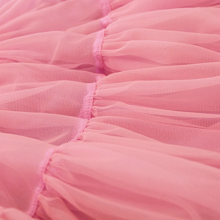 Toddler baby girls dress Sling sleeveless performance suit baby festival daily classic dancing elastic puff party ruffled dress