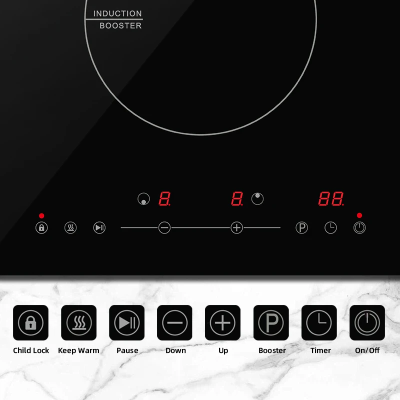 2024 Latest Design Portable Induction Cooktop Electric Induction Cooker Built-in Commercial Induction Hob