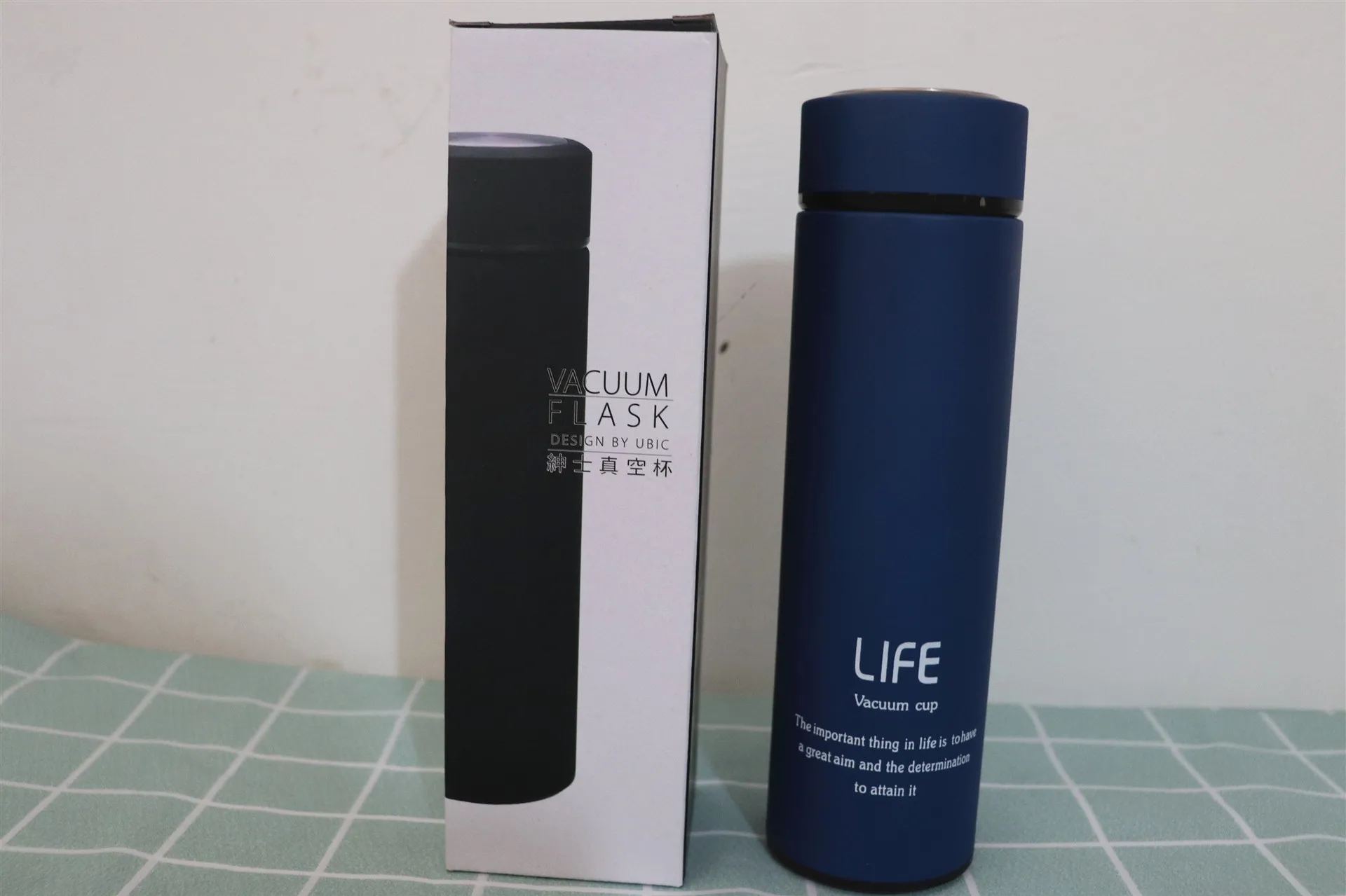 
Customized Color Printing Logo Vacuum Flask Insulated Life Stainless Steel Water Bottle with Strainers 