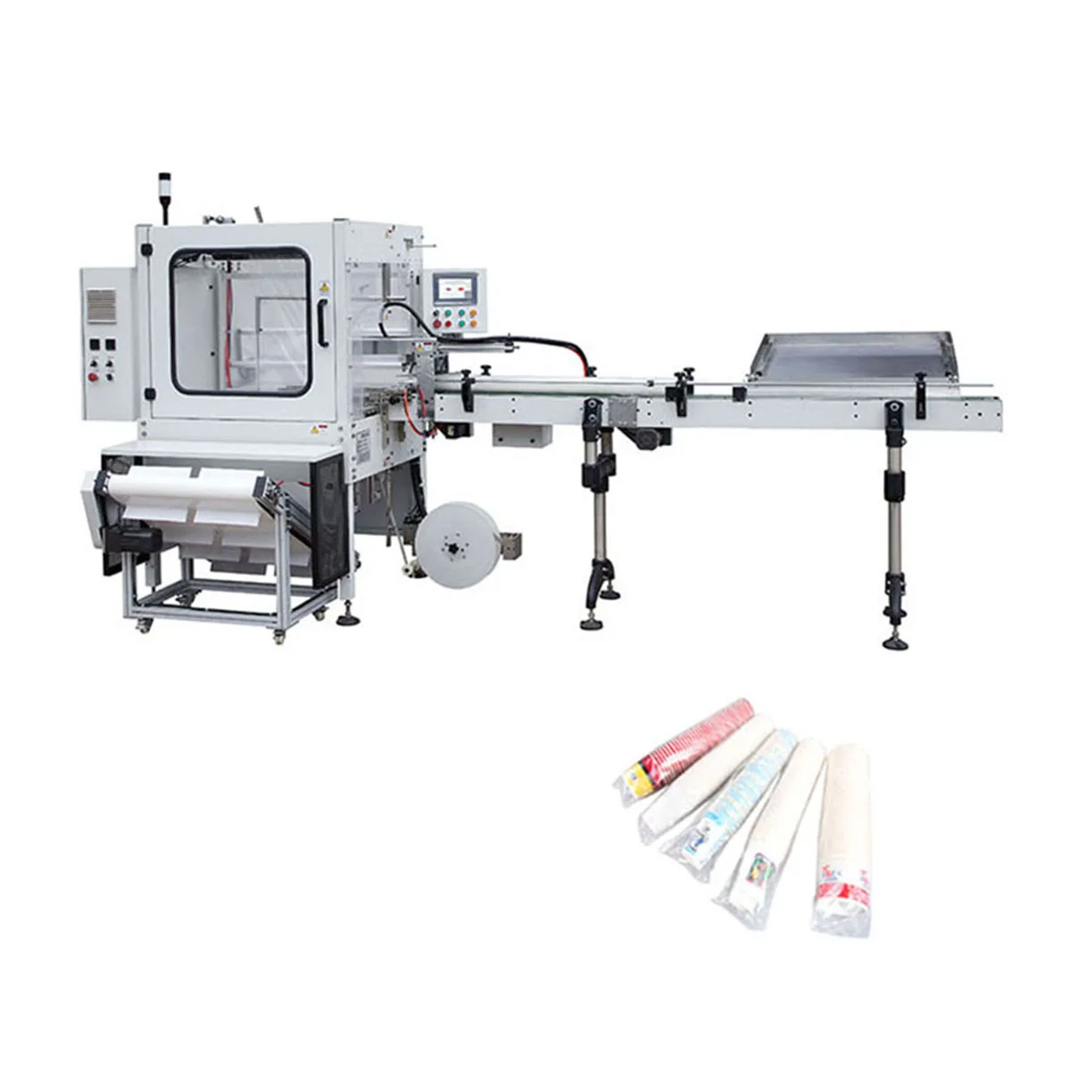 low labor cost paper cup blank Packing machine equipment production line for beverage factory