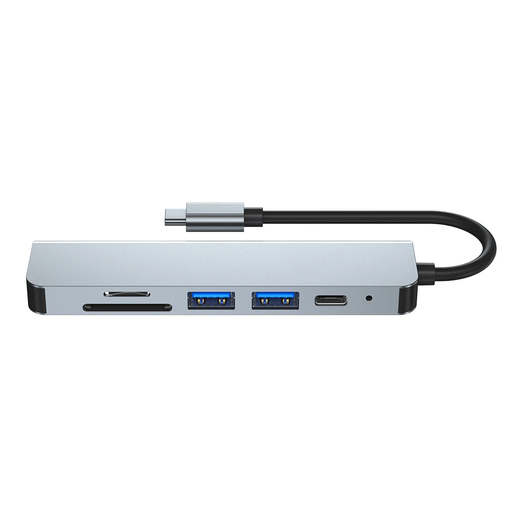 Аксессуары для периферийных устройств 6 в 1 совместимый с USB-3 0 адаптер-концентратор ноутбука док-станция Nintendo Switch