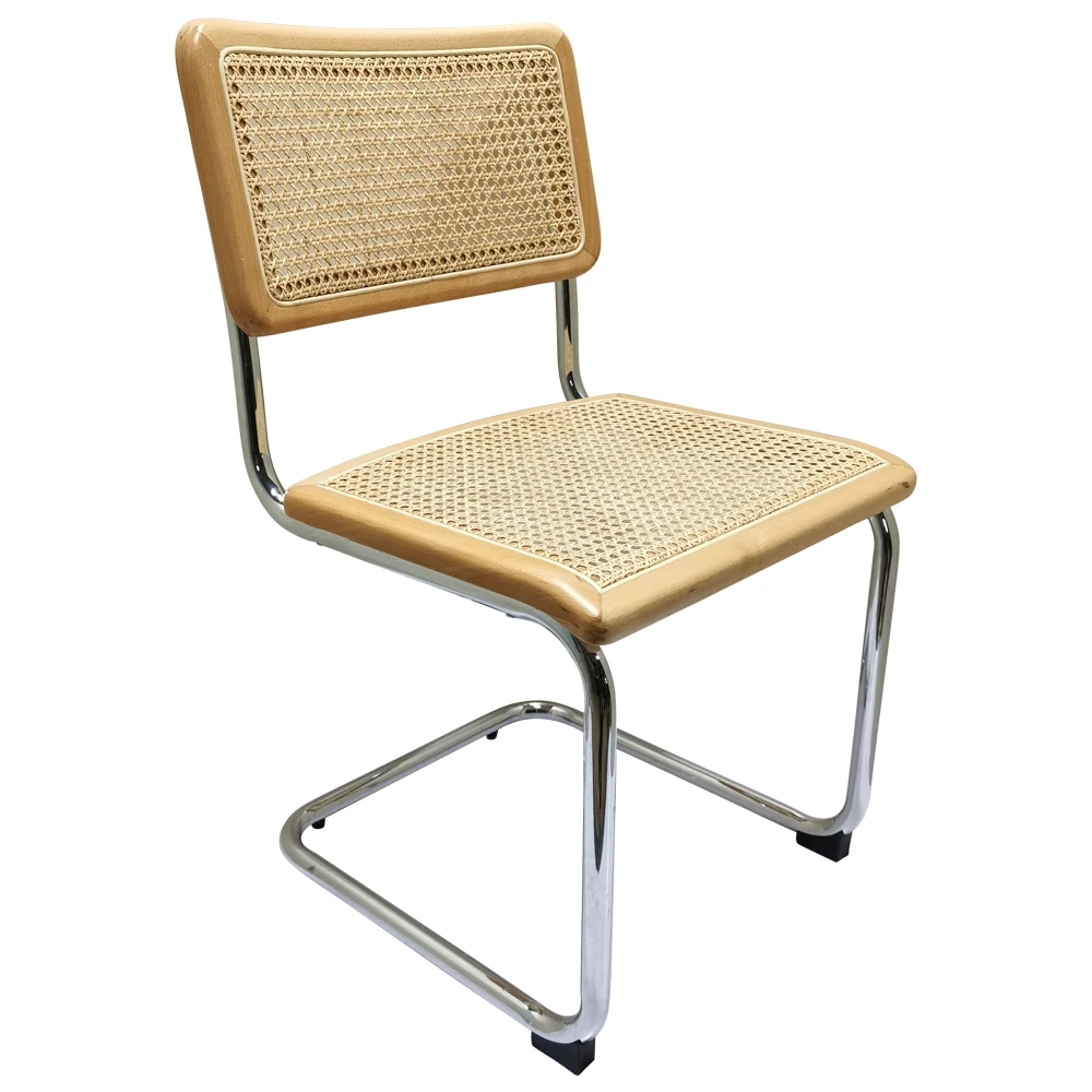 New design solid wood rattan chair desk backrest furniture leisure dining chair factory custom