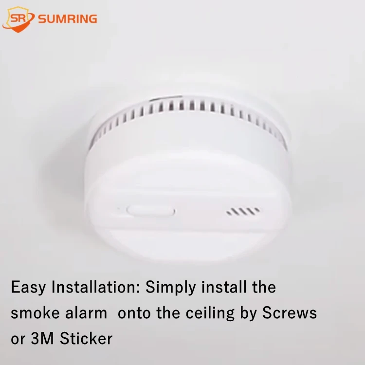 New Design Stand Alone Optical 9v Photoelectric Smoke Alarm Freestanding Smoke Alarms