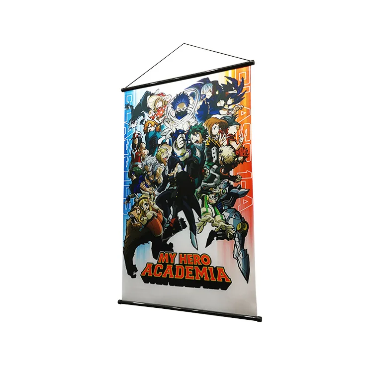 Bestful Signs black scroll flower metal wall decoration anime black butler wall scroll poster double side wall led scrolling sig