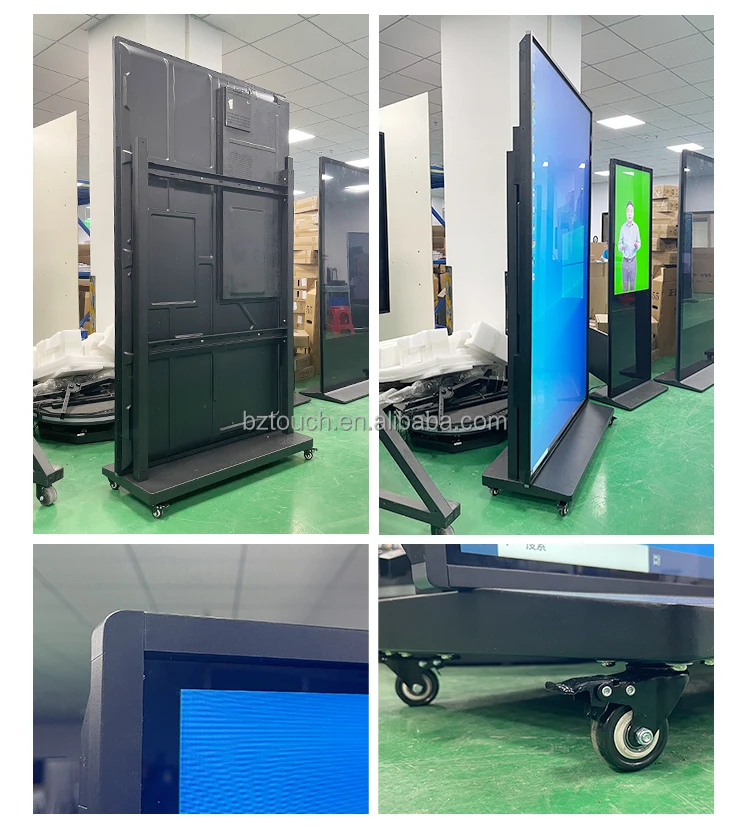 65 75 85 inch 4K UHD shopping mall android touch screen lcd digital signage video advertising digital kiosk touch screen