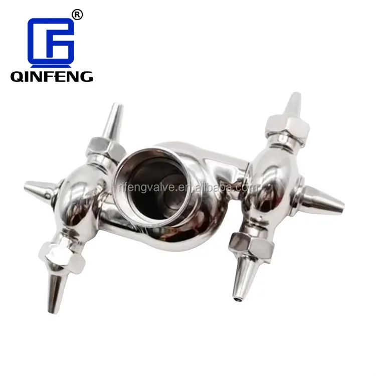 Qinfeng Sanitary 360 Degree Rotary Spray Ball Tank Cleaning Nozzle Stainless Steel Bolted Pin Cleaning Ball