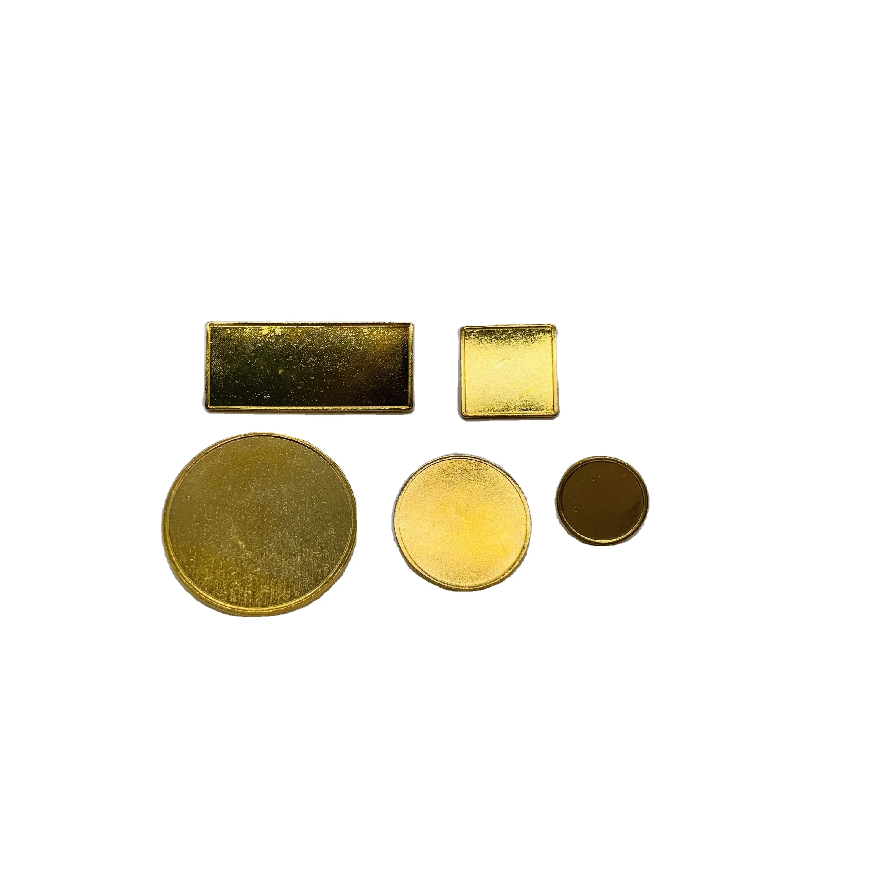 Free mold customize your own logo blank metal various shape blank lapel pin badges