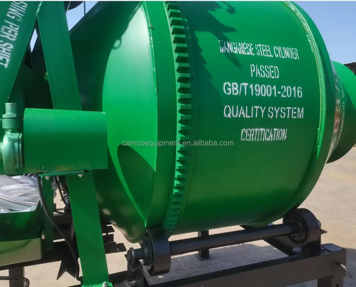 Easy operation portable mobile stationary 350l self loading electric concrete mixer small mixer