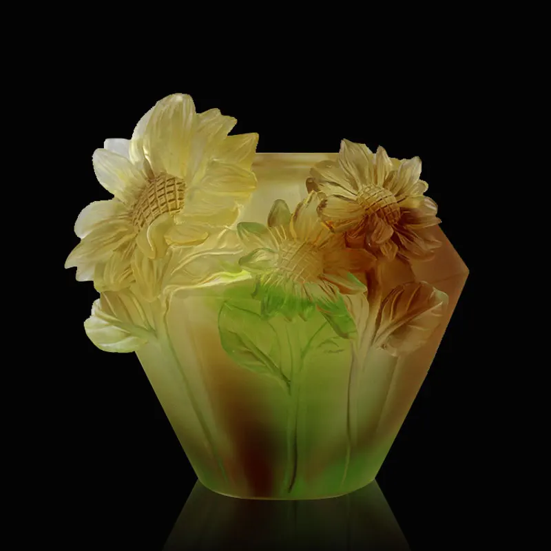 Crystal sunflower Middle East bakhoor burner suitable for home decoration ramadan eid gift