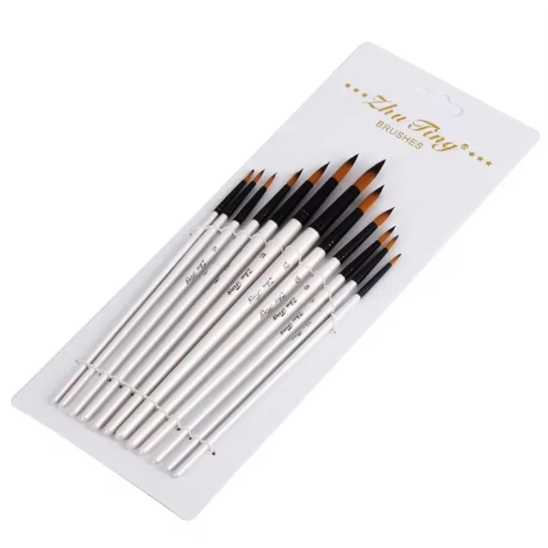 Professional Paint Brush Manufacturers Brush Set 12pcs Artist Brush Set