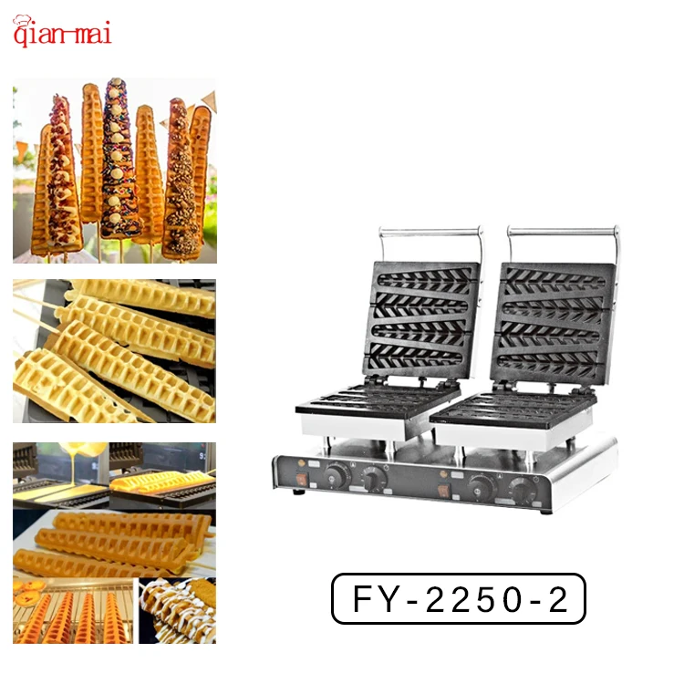 Best sellers Snack Food Machine Equipment circles Waffle Maker pine tree Commercial Waffle Maker stainless steel Machine