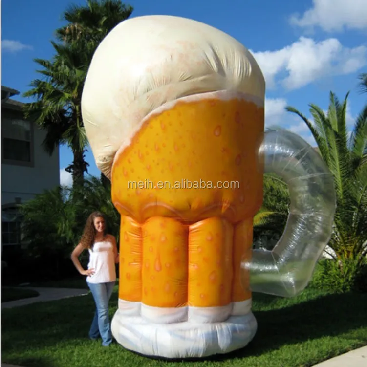 Hot sale customized Inflatable beer glass model for advertising promotion
