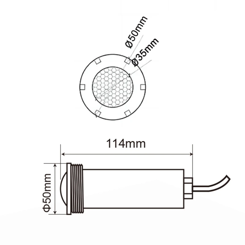 Замена для Pentair GloBrite MicroBrite IP68 AC/DC 6W/12W 1 5 дюймов эпоксидная смола мини-лампа бассейна светодиодный подводный свет