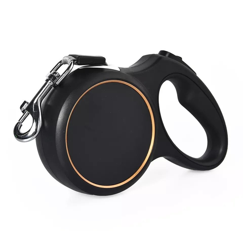 Сверхмощный поводок DELE для собак с одной кнопкой и блокировкой 360 Выдвижной Поводок без спутывания