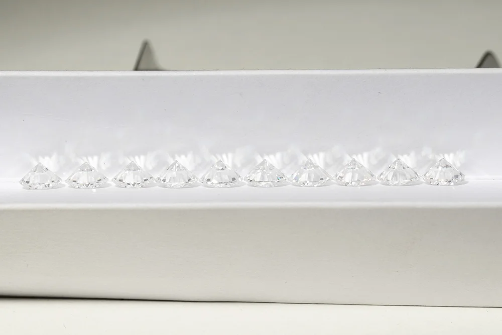 loose gemstone synthetic gems diamond Stone GRA certificate DEF white vvs round brilliant cut white d loose moissanite diamond