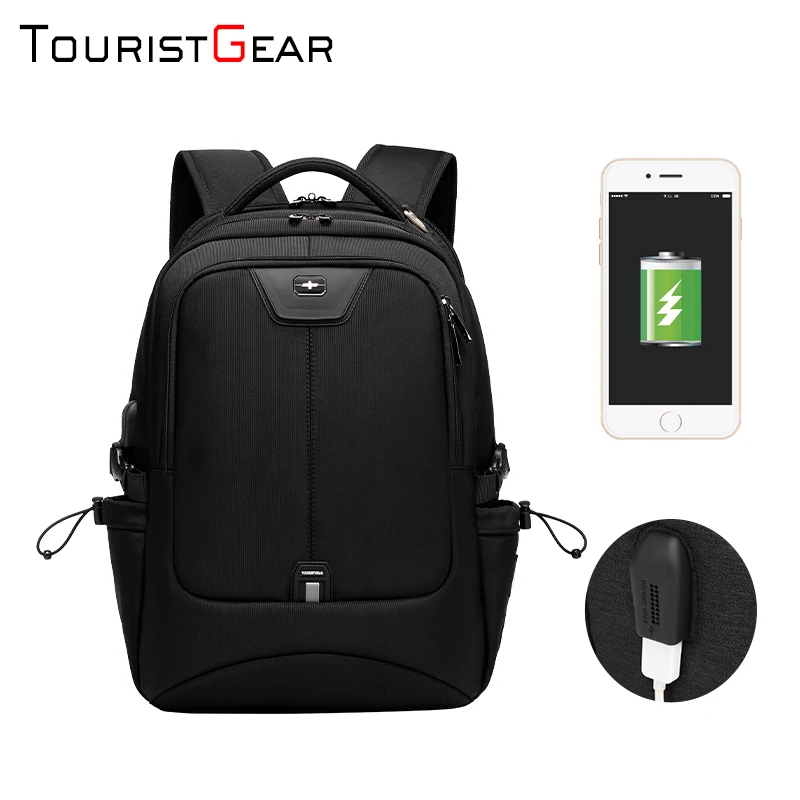 Деловых поездок школьный Водонепроницаемый умный рюкзак сумка для мужчин USB зарядки аккумулятора Анти-кражи ноутбука с usb-портом