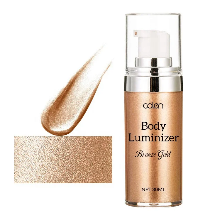 OEM  Long Lasting Highlighter Body Bronzer Luminizer Face Shimmer Liquid Spray