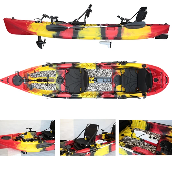 aluminum foldable lightweight black kayak fishing foot a pedal