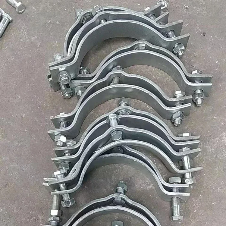 Pole Line Hardware Galvanized Mounting Clamp Adapter  Hot dip galvanized pole clamp CA type pole bracket