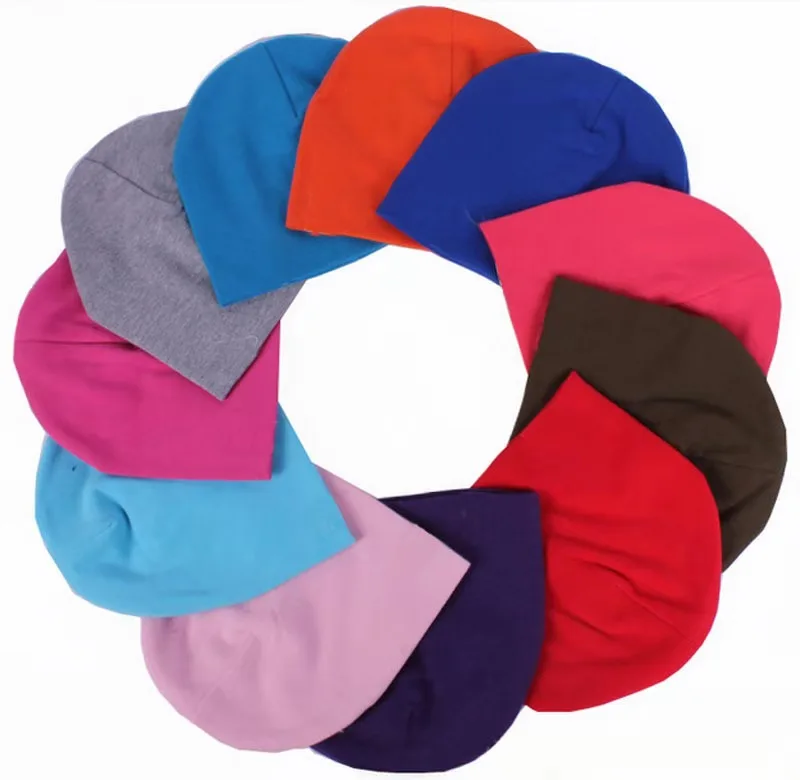 
boys and girls plain knitted crochet hats baby hats 