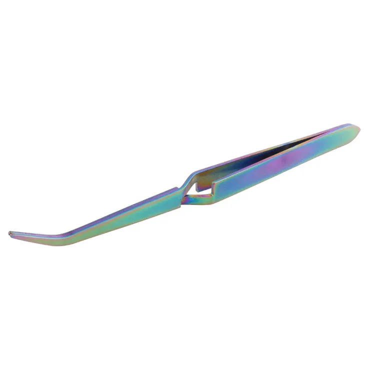 Stainless Steel X-shaped Nail Tweezers Clip Professional Nail Tools Shaping Clamp Eyelash Grafting Clip