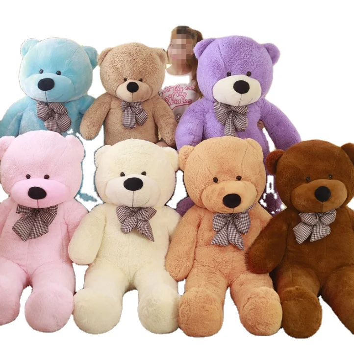 Wholesale Giant 60-200cm Unstuffed Bear Skin Plush Toy Big Size Brown Teddy Bear Skin Stuffed Animal Bear Plush without Cotton