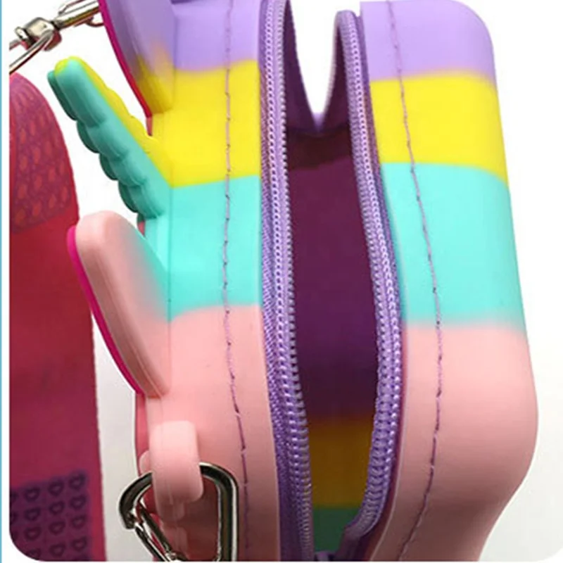 Mini Unicorn Push Pop bag Popper Bubbles Popping bag Toy Push Bubble Sensory Stress Relief Poppet Purse