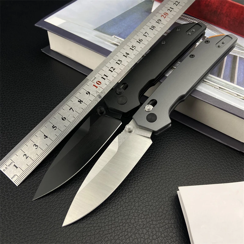 Iridium 2038 Aluminum Alloy Handle Folding Knife D2 Steel Camping EDC Tactical Pocket Knife