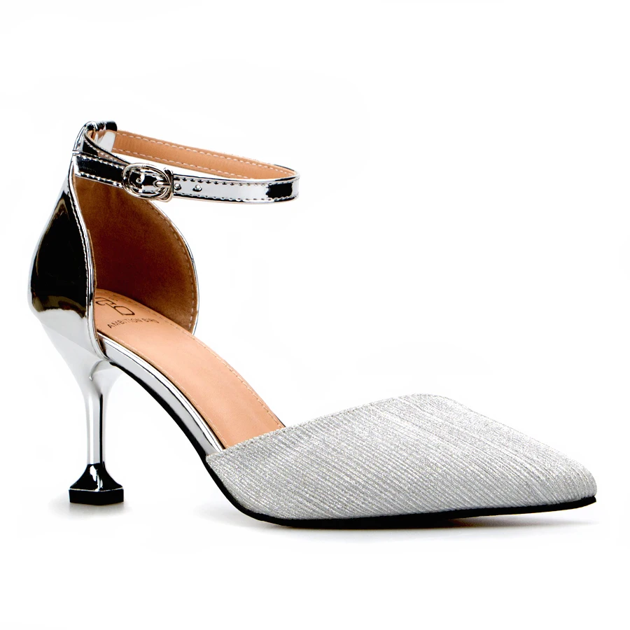Custom Wholesale Popular Pointed Toe Women Solid Heels Pumps Shoes Fashion Ladies Stiletto Dresses High Heels Pumps