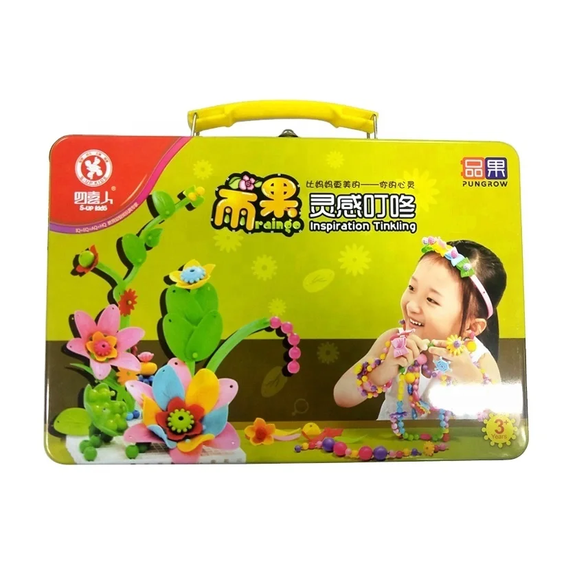 tin box with handle and lock for food packaging tin can