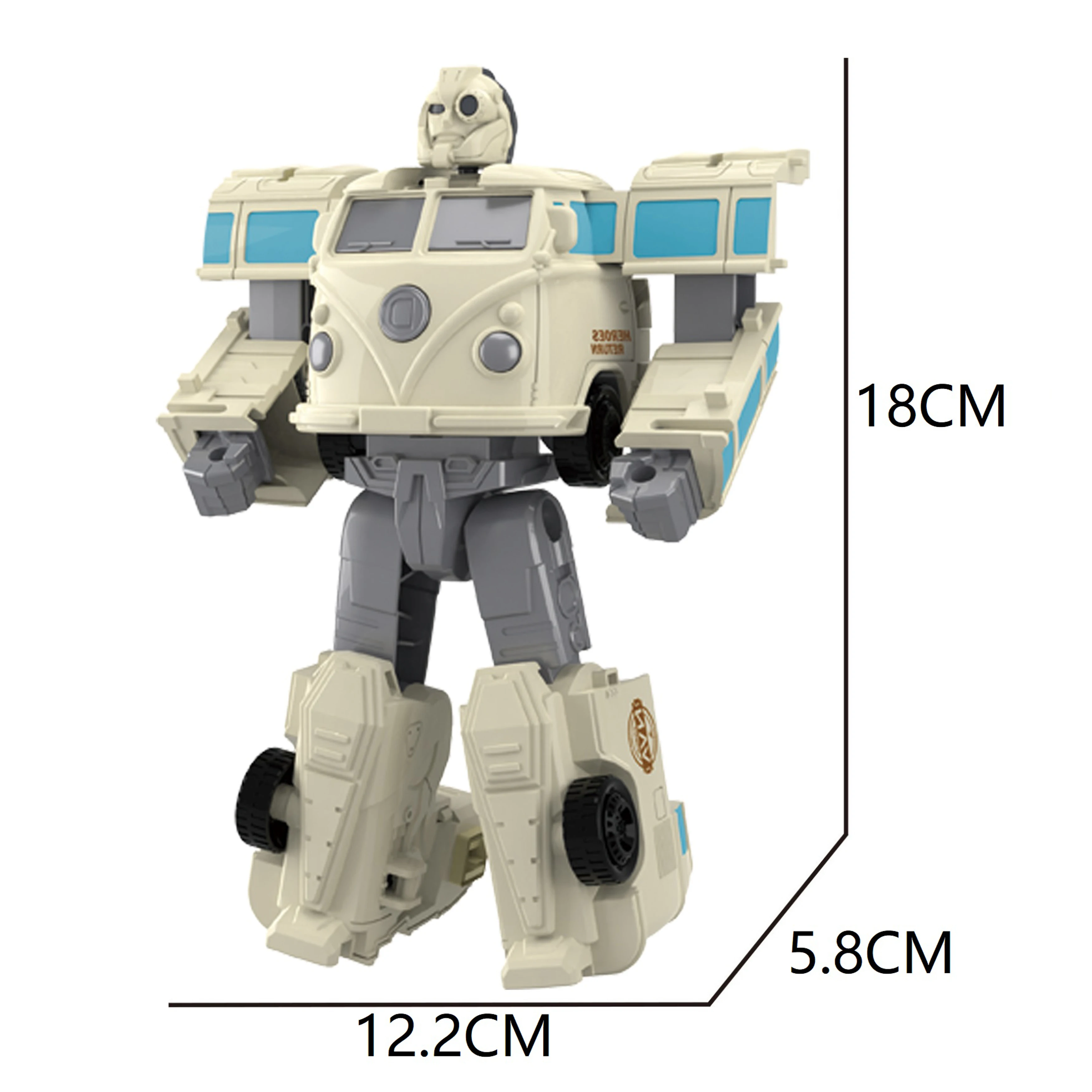 2023 New Arrival Children Deformation Robot Model Car Educational Transform Action Assembled Plastic Vehicle