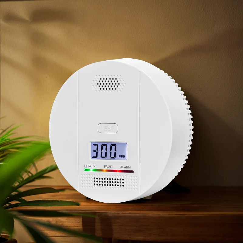 SUMRING a New Launch Stand Alone EN50291 family ceiling mounted battery OEM Home Security LCD gas alarm carbon monoxide detector