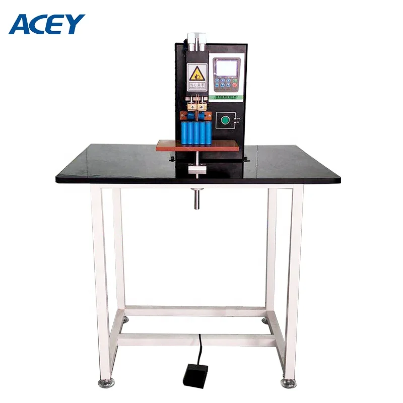 Pneumatic Battery Cylindrical Spot Welding Machine For 18650 21700 26650 32700