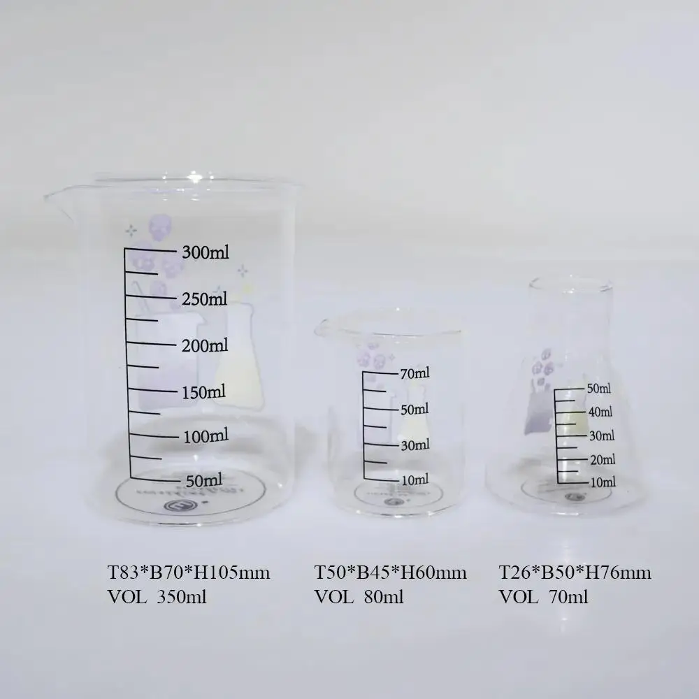 Испытательная трубка science shot glass для химических вентиляторов с измерительными
