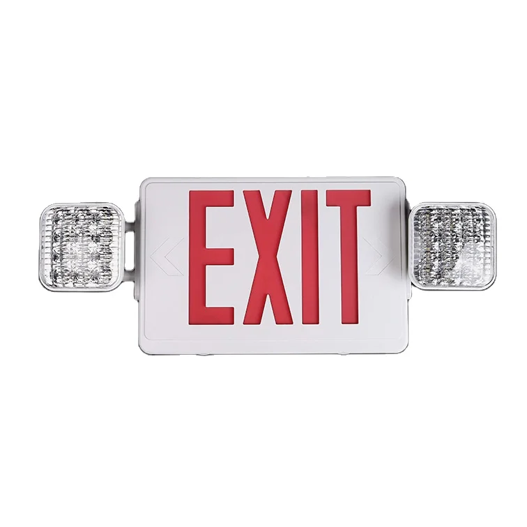 Exit Red Fire Led Emergency Light Double Head Light Exit Indicator Exit Sign Warning Guidance Fire Safety Signs