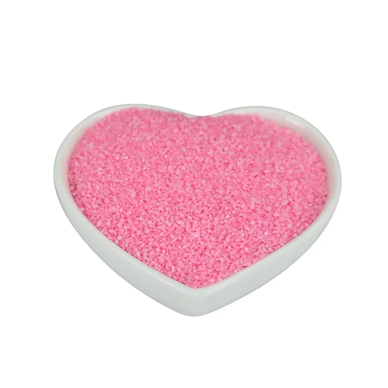Wholesale colorful natural sand stone the decorative color sand for pavement roof ultra fine colored silica sand plant