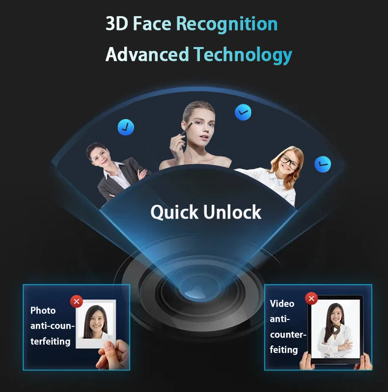 New Model S937Max Face ID Recognition Video Calling Smart Lock Intelligent Xhome WiFi Fingerprint Code Card Smart Home Lock Door